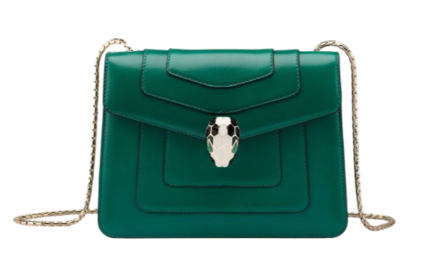 bulgari green cross-body bag