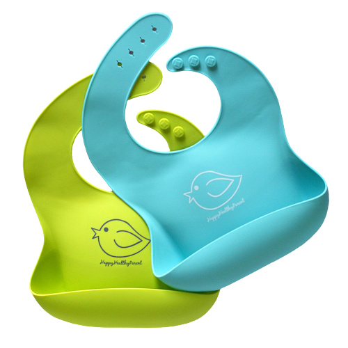 Silicone Baby Bibs Easily Wipe Clean - Comfortable Soft Waterproof Bib Keeps Stains Off