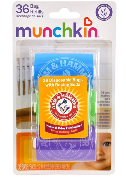 Arm & Hammer by Munchkin Bag Dispenser Refill, 36 ea