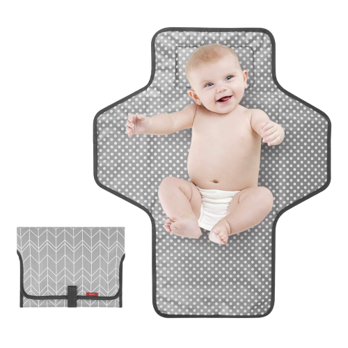 Waterproof Portable Changing Mat with Built-in Pillow