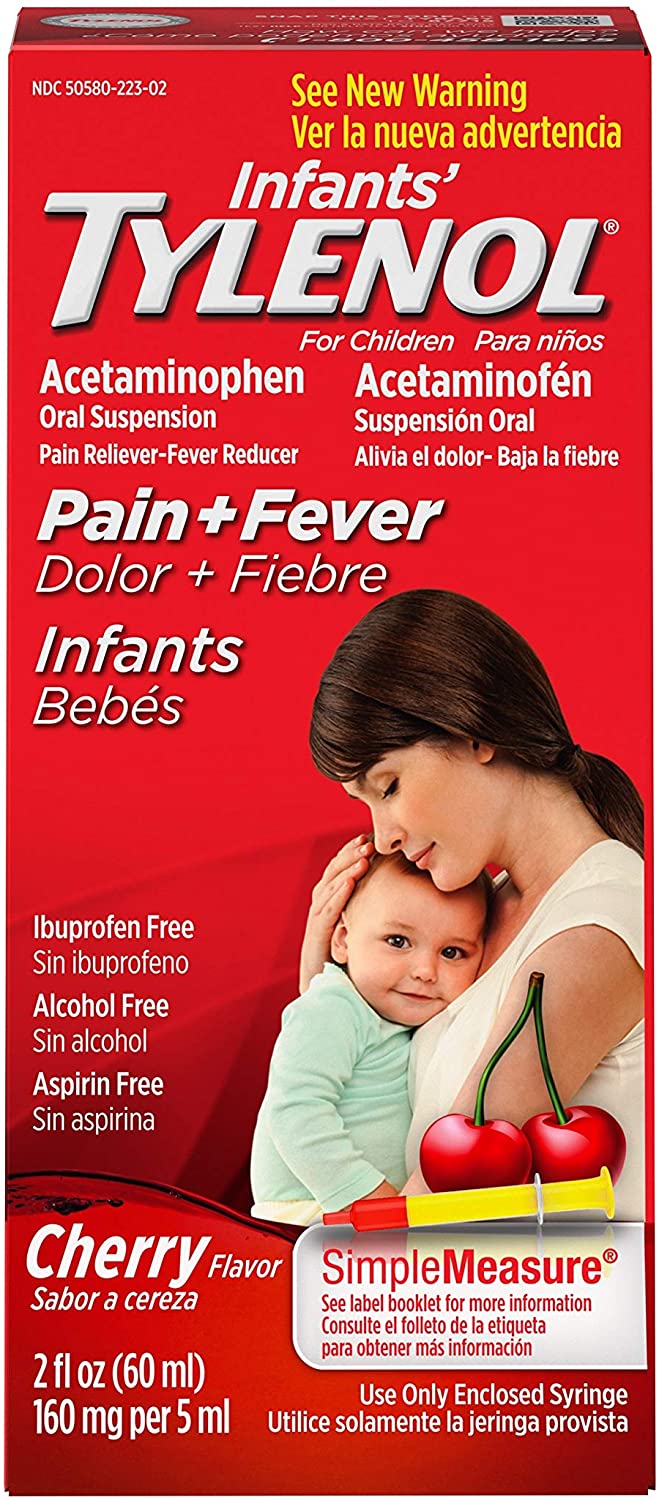 Infants' Tylenol Acetaminophen Liquid Medicine, Cherry