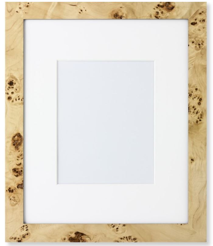 exotic burl wood picture frame