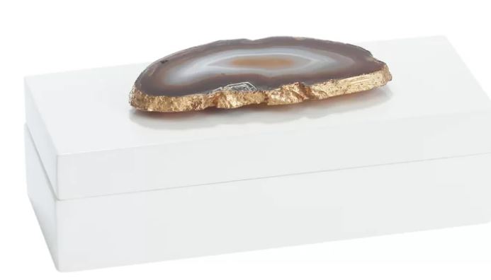 white lacquered jewelry box