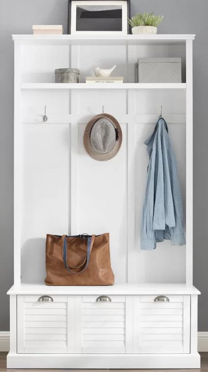 samaira hall tree with bench