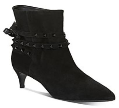 valentino garavani black booties rockstuds