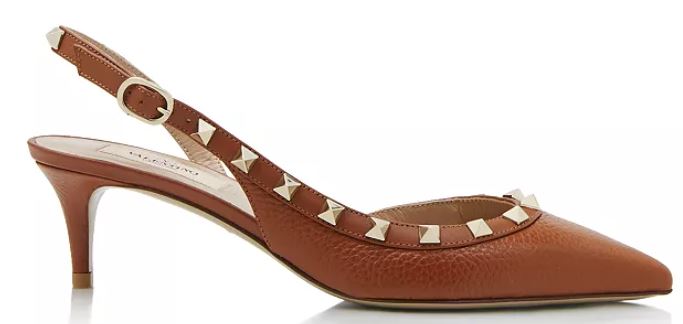 valentino garavani rockstud heel kitten heel